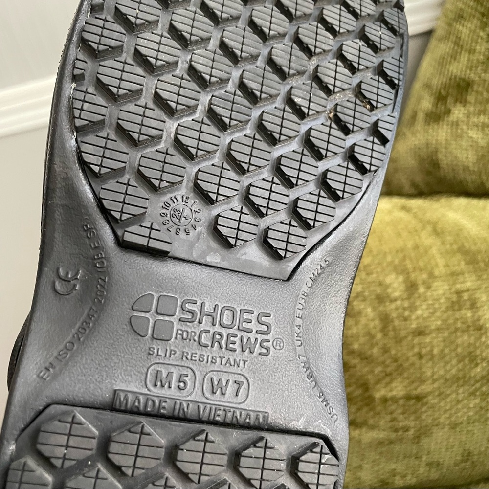 SHOES FOR CREWS Unisex Black Zinc Clogs / Size: W7 M5 - Picture 10 of 10